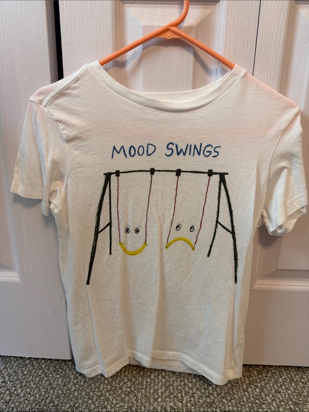 Mood Swings Short Sleeve Tee - White